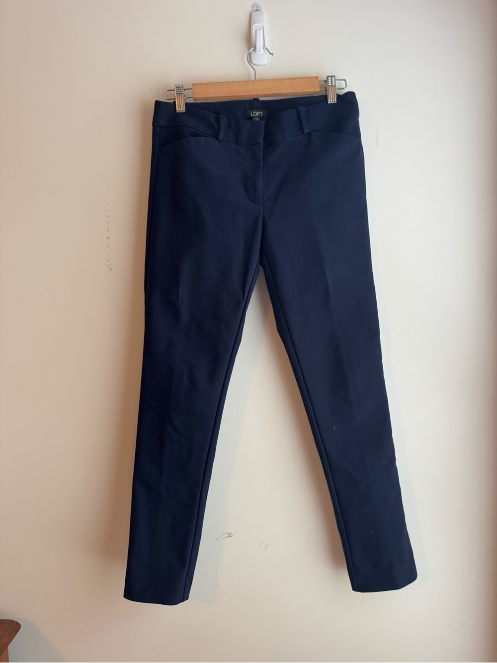 LOFT Navy Straight Leg Pants